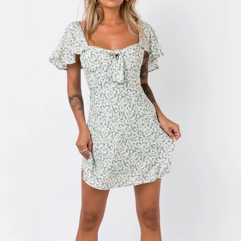 Princess Polly Just A Lover Mini Dress in Mint